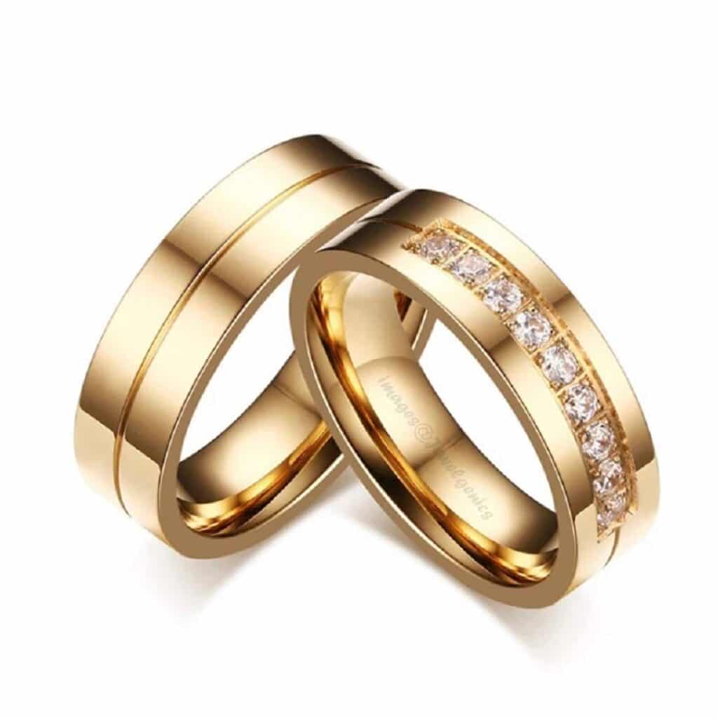 Couple Stainless Steel Rings