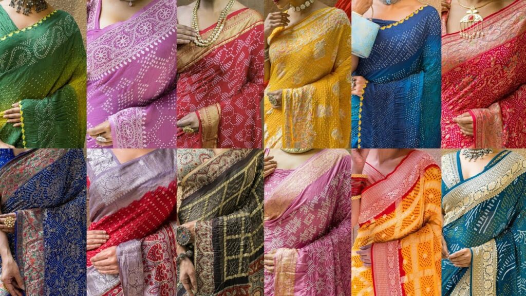 Bandhani Saree Designs, Bandhani Saree for Devuthani Ekadashi, Traditional Saree Designs 2025, Gujarati Bandhani Saree, Rajasthani Bandhani Saree, Leheriya Saree, Gota Patti Bandhani Saree, Bandhani Saree Look, Bandhani Saree Online Shopping