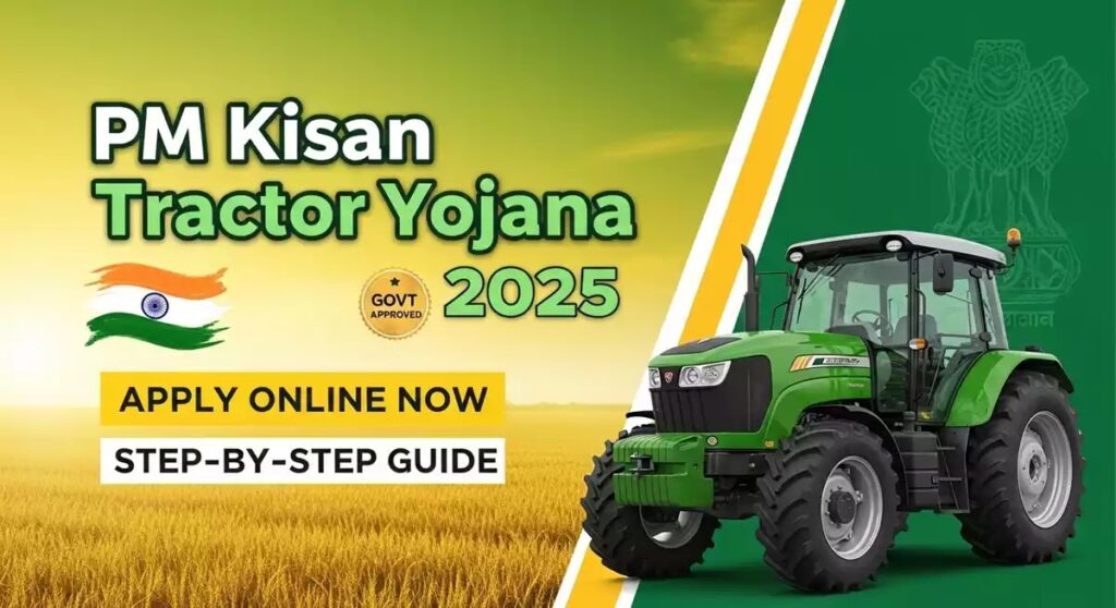 PM Kisan Tractor Yojana 2025 केंद्र सरकार ने किसानों के हित में एक और बड़ा कदम उठाया है। प्रधानमंत्री किसान ट्रैक्टर योजना (PM Kisan Tractor Yojana 2025) के