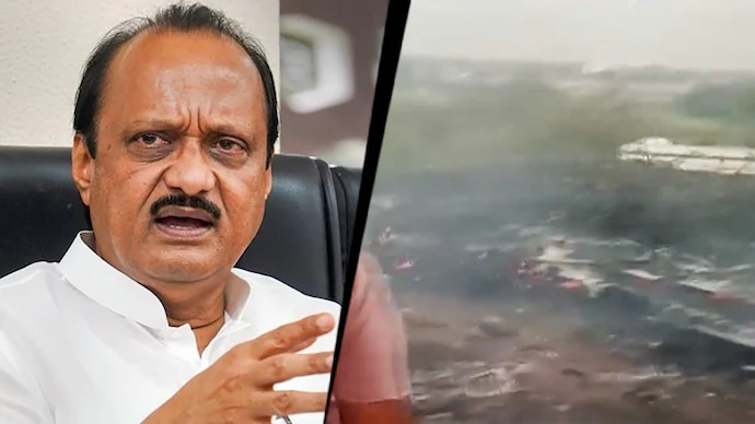 Ajit pawar plane crash news